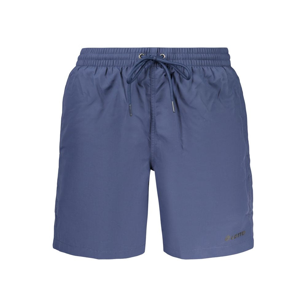 Blue Poliammide Men's Swimshorts