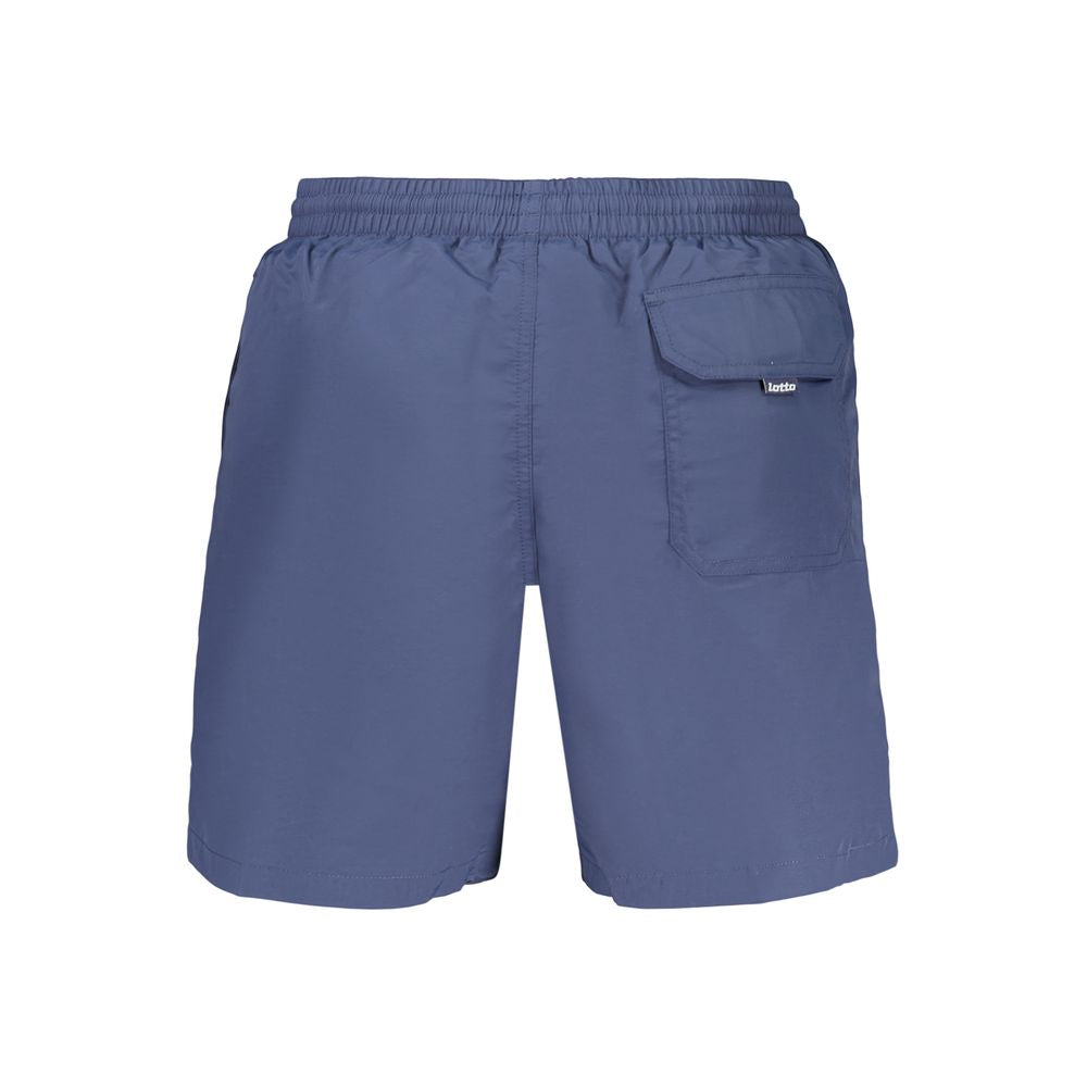 Blue Poliammide Men's Swimshorts