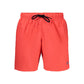 Red Polyamide Men's Swim Boxer