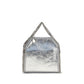 Silver Polyester Handbag