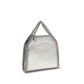 Silver Polyester Handbag