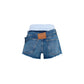 Blue Cotton Bermuda Shorts