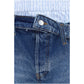 Blue Cotton Bermuda Shorts