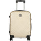 Gold Polyurethane Women's Travel Bag