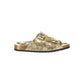 Gold Polyurethane Women's Sandal