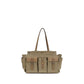 Bicolor Cotton Shoulder Bag