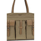 Bicolor Cotton Shoulder Bag