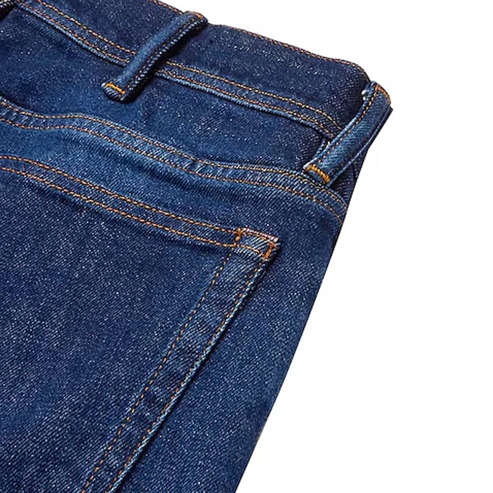 Blue Cotton Skinny Jeans