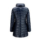 Blue Polyamide Full-Length Jacket