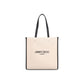 Beige Canvas Tote Bag
