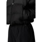 Black Polyester Full-Length Jacket