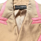 Gold Silk Double Breasted Coat Blazer Jacket