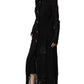Black Embellished Guipure Lace Coat Jacket