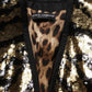 Black Gold Sequin Tiger Stripe Blazer Jacket