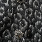 Black Silver Jacquard Leopard Coat Jacket