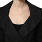 Black Nylon Double Breasted Coat Jacket