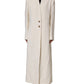 Antwerp White Wool Long Trench Coat Jacket