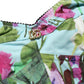 Multicolor Floral Cropped Bustier Tank Top