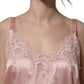 Light Pink Floral Lace Lingerie Underwear Top
