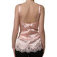Light Pink Floral Lace Lingerie Underwear Top