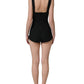 Black Floral Lace Corset Bodycon Bodysuit