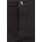 Brown Cotton Straight-Leg Jeans