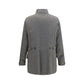 Gray Cashmere Full-Length Jacket