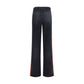 Black Cotton Straight-Leg Jeans