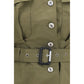 Bicolor Cotton Full-Length Jacket