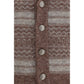Bordeaux Alpaca Vicugna Pacos Cardigan