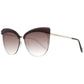 Brown Metal Sunglasses