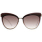 Brown Metal Sunglasses