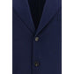 Blue Cashmere Full-Length Jacket