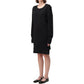 Black Cotton Casual Dress