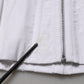 White Brown Cotton Sleeveless Corset Top