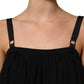 Black Sleeveless Floral Lace Tank Blouse Top