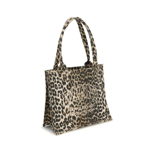 Brown Cotton Shoulder Bag