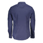 Blue Cotton Mens Shirt