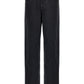 Black Cotton Straight-Leg Jeans