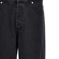 Black Cotton Straight-Leg Jeans