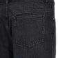 Black Cotton Straight-Leg Jeans