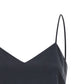 Gray Silk Sleeveles T-Shirt