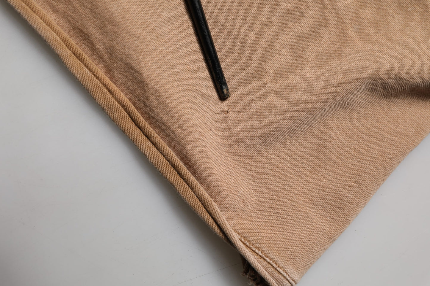 Brown Cotton Logo Patch Round Neck T-shirt