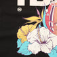 Black Tropical "IBIZA" Men Crew Neck T-shirt