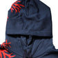 Blue Cotton Coral Logo Hooded Sweatshirt Sweater