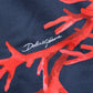 Blue Cotton Coral Logo Hooded Sweatshirt Sweater
