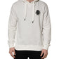White Cotton Hooded Sweatshirt Sweater