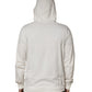 White Cotton Hooded Sweatshirt Sweater