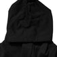 #dgfamily Black Cotton Hooded Men Sweatshirt Sweater