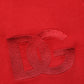 Red Embroidered Logo Hooded Full Zip Sweater